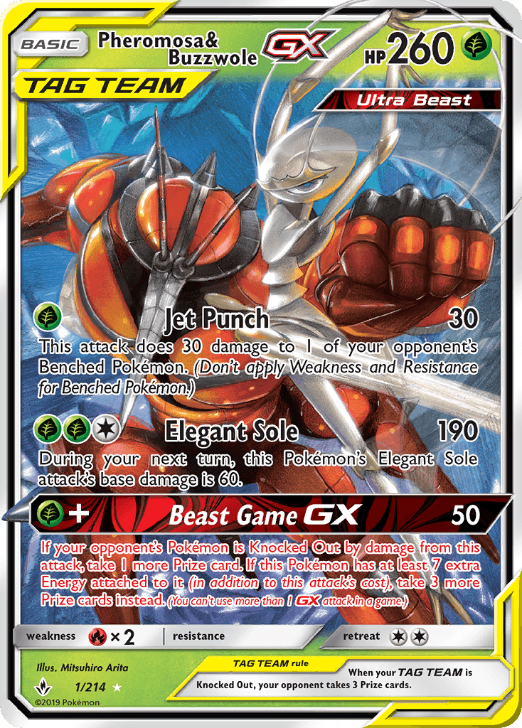 Pheromosa & Buzzwole-GX, Unbroken Bonds 1