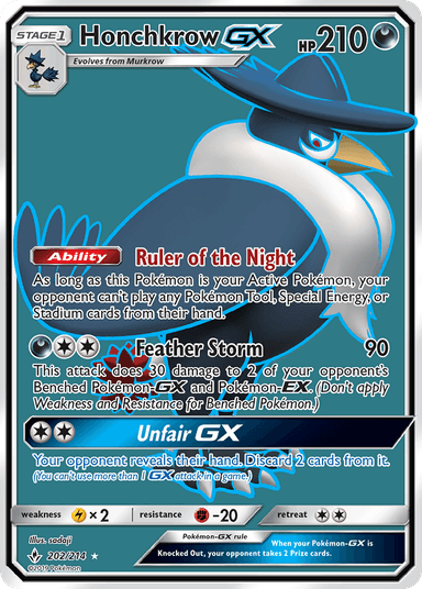 Honchkrow-GX, Unbroken Bonds 202