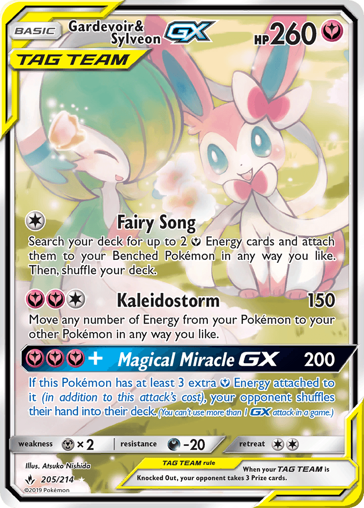 Gardevoir & Sylveon-GX, Unbroken Bonds 205