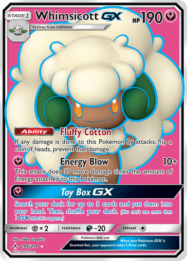 Whimsicott-GX, Unbroken Bonds 206
