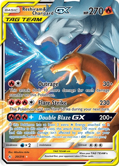 Reshiram & Charizard-GX, Unbroken Bonds 20
