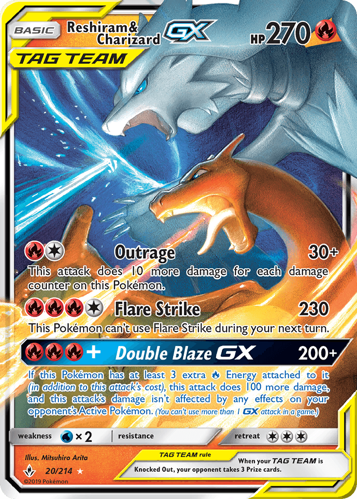 Reshiram & Charizard-GX, Unbroken Bonds 20