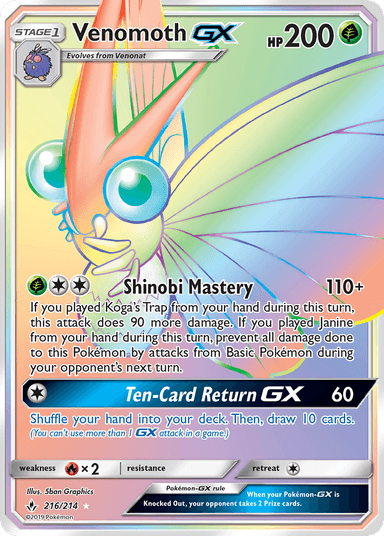 Venomoth-GX, Unbroken Bonds 216