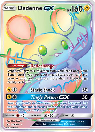 Dedenne-GX, Unbroken Bonds 219