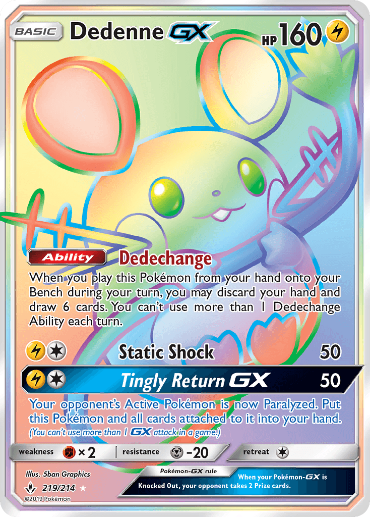 Dedenne-GX, Unbroken Bonds 219