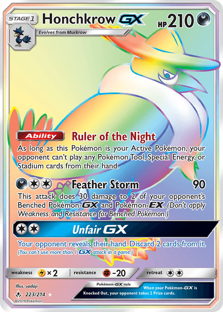 Honchkrow-GX, Unbroken Bonds 223