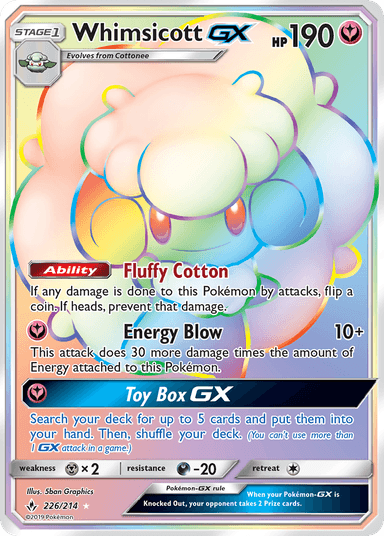 Whimsicott-GX, Unbroken Bonds 226