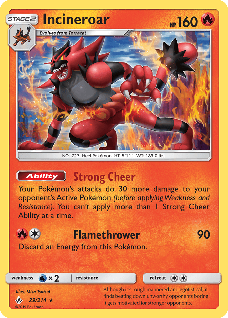 Incineroar, Unbroken Bonds 29
