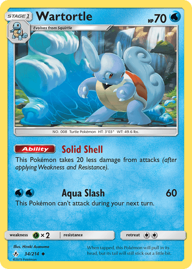 Wartortle, Unbroken Bonds 34