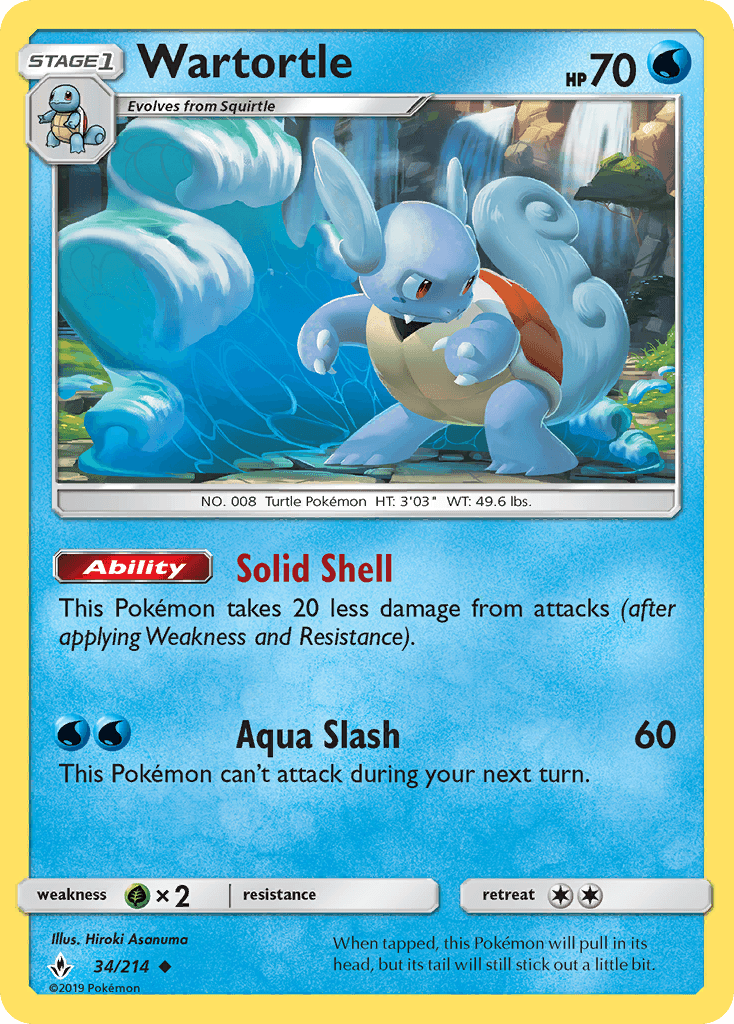 Wartortle, Unbroken Bonds 34