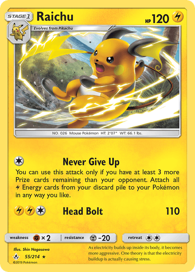 Raichu, Unbroken Bonds 55