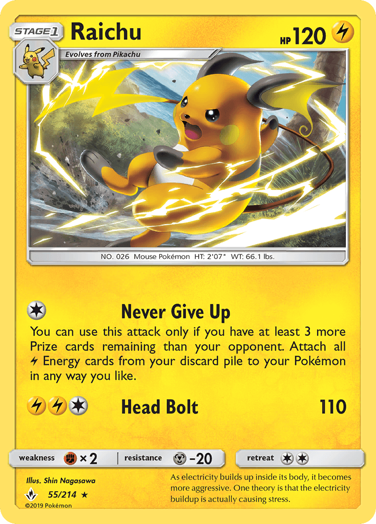 Raichu, Unbroken Bonds 55