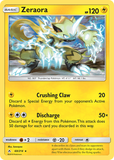 Zeraora, Unbroken Bonds 60