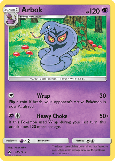 Arbok, Unbroken Bonds 63