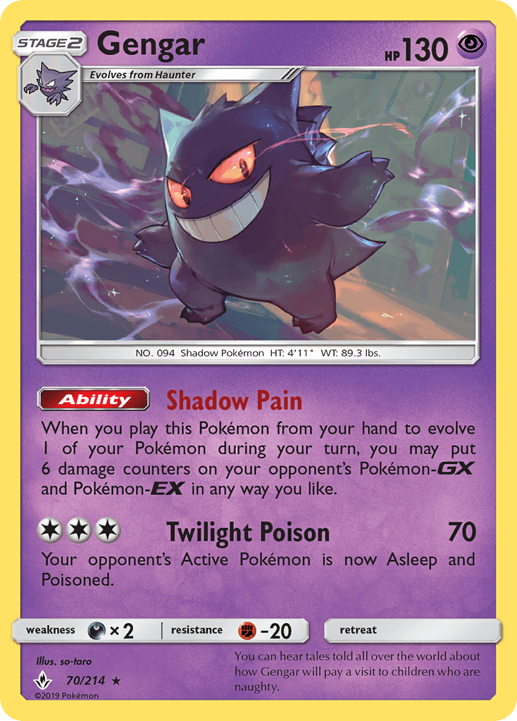 Gengar, Unbroken Bonds 70