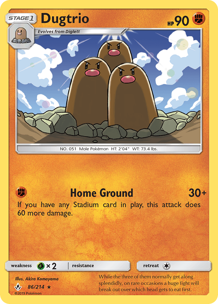 Dugtrio, Unbroken Bonds 86