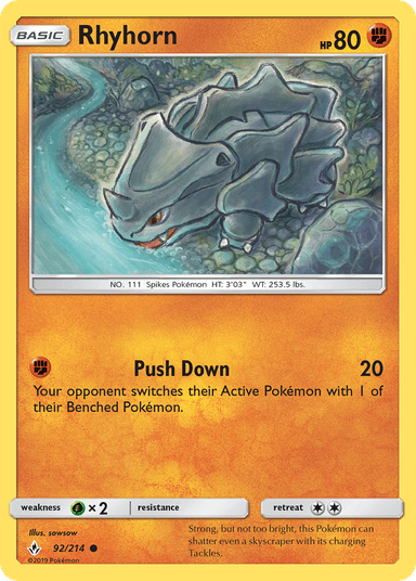 Rhyhorn, Unbroken Bonds 92