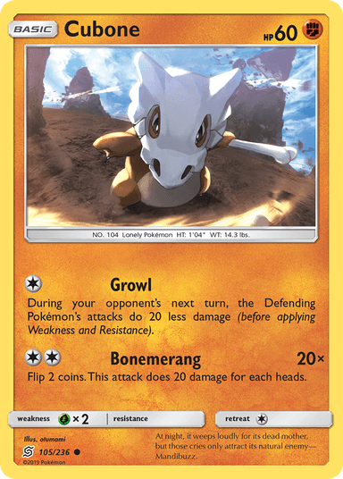 Cubone, Unified Minds 105