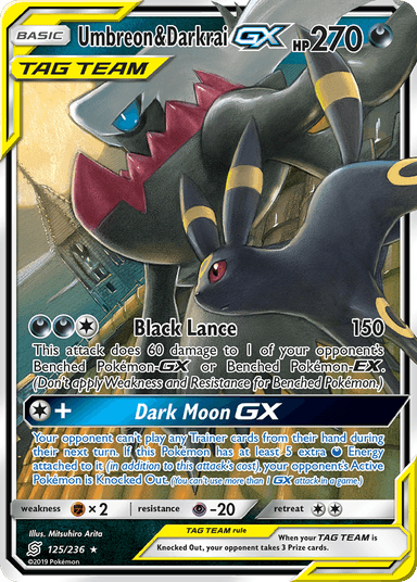 Umbreon & Darkrai-GX, Unified Minds 125