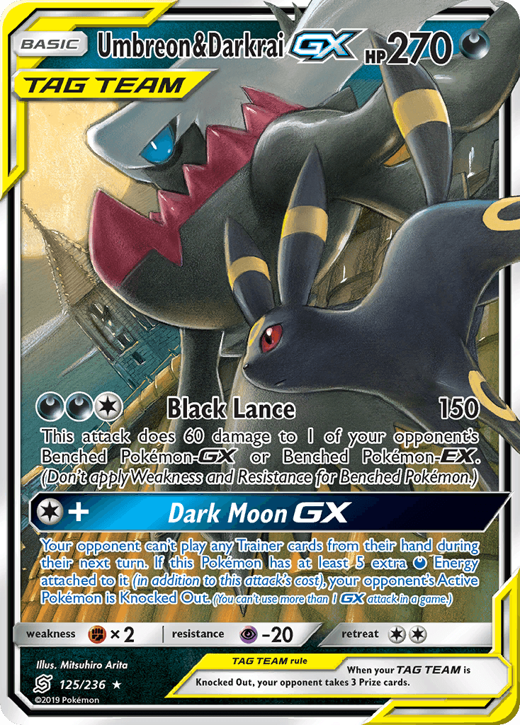 Umbreon & Darkrai-GX, Unified Minds 125