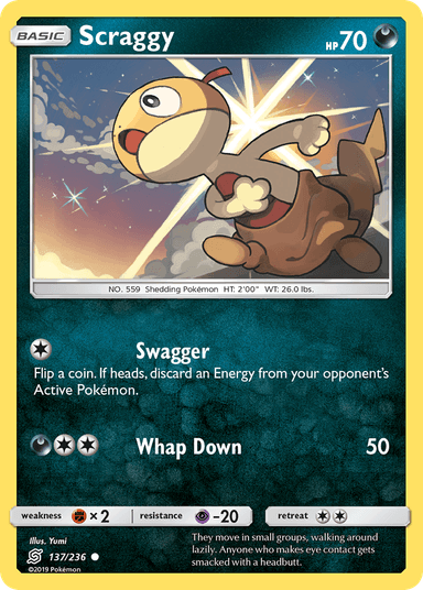 Scraggy, Unified Minds 137