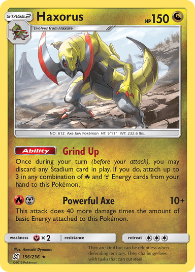 Haxorus, Unified Minds 156