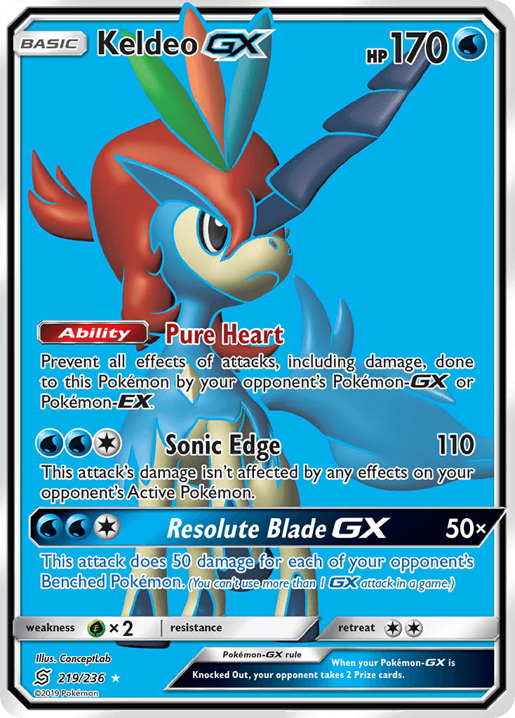Keldeo-GX, Unified Minds 219
