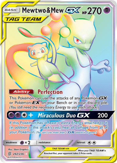Mewtwo & Mew-GX, Unified Minds 242