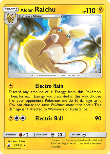 Alolan Raichu, Unified Minds 57