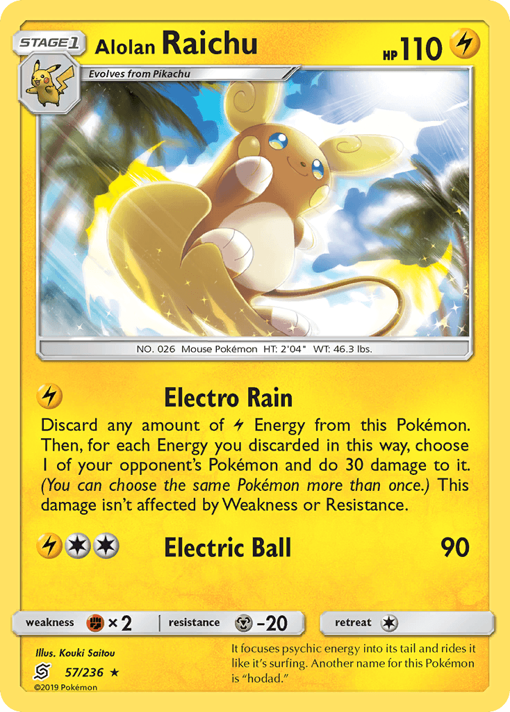 Alolan Raichu, Unified Minds 57