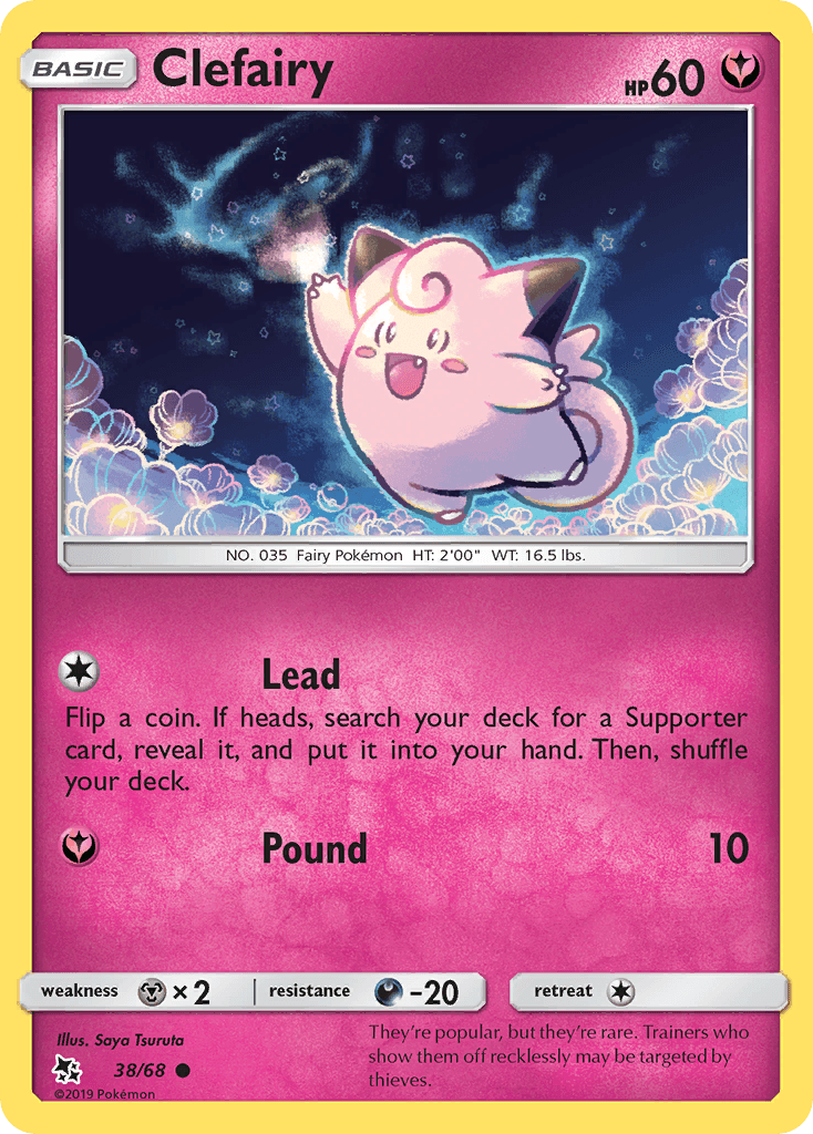 Clefairy, Hidden Fates 38