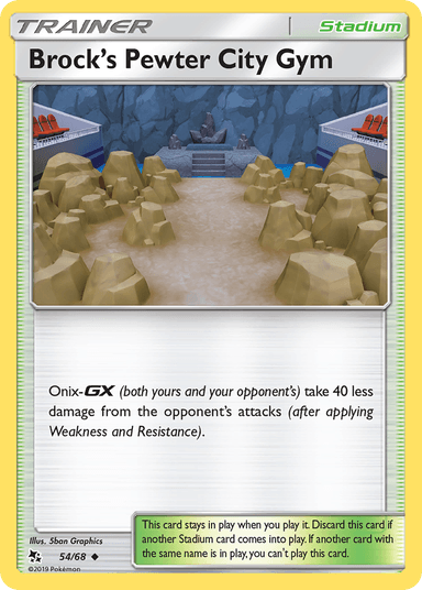 Brock's Pewter City Gym, Hidden Fates 54