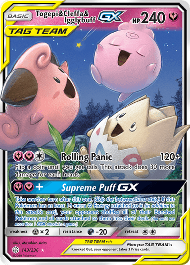 Togepi & Cleffa & Igglybuff-GX, Cosmic Eclipse 143