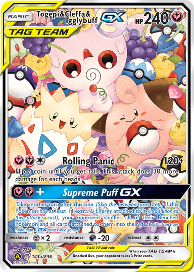 Togepi & Cleffa & Igglybuff-GX, Cosmic Eclipse 143a