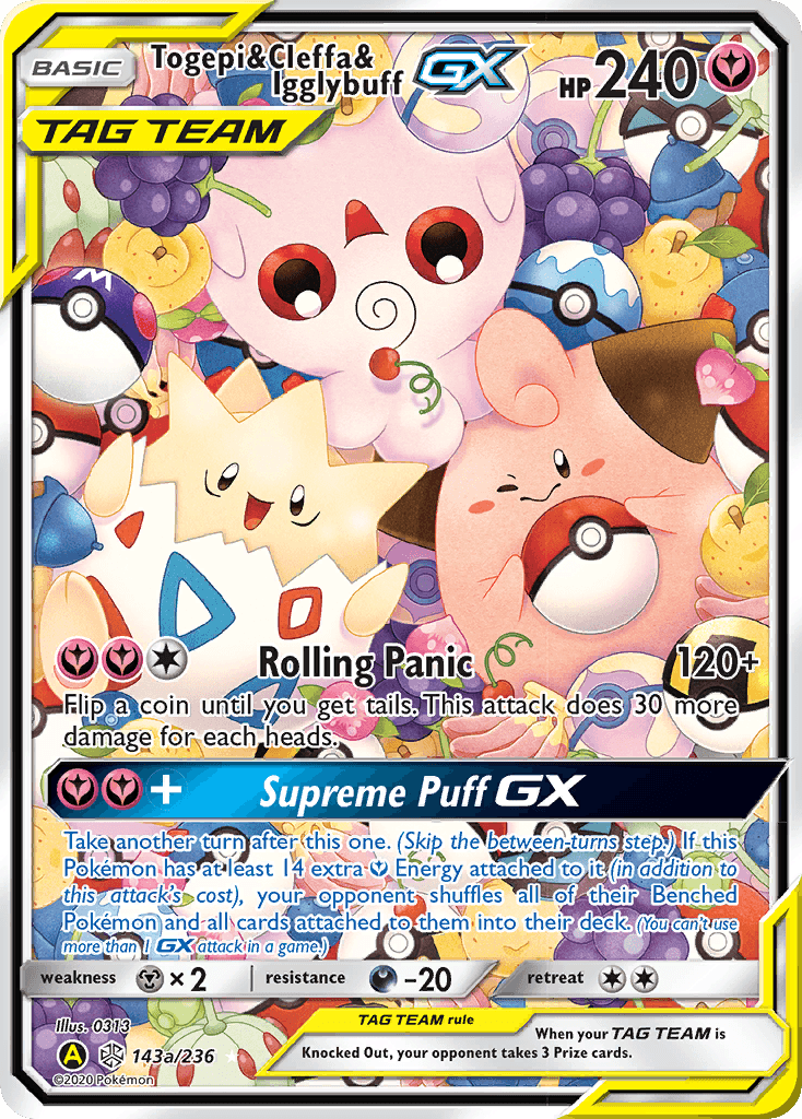 Togepi & Cleffa & Igglybuff-GX, Cosmic Eclipse 143a