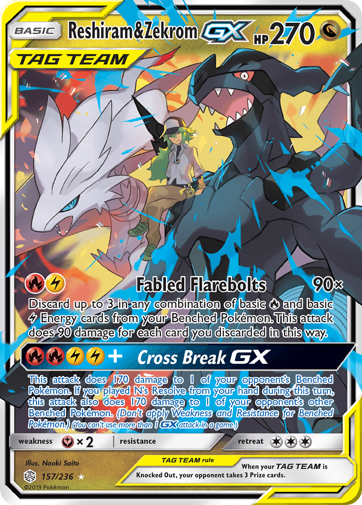 Reshiram & Zekrom-GX, Cosmic Eclipse 157