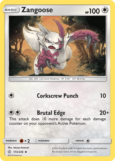 Zangoose, Cosmic Eclipse 173