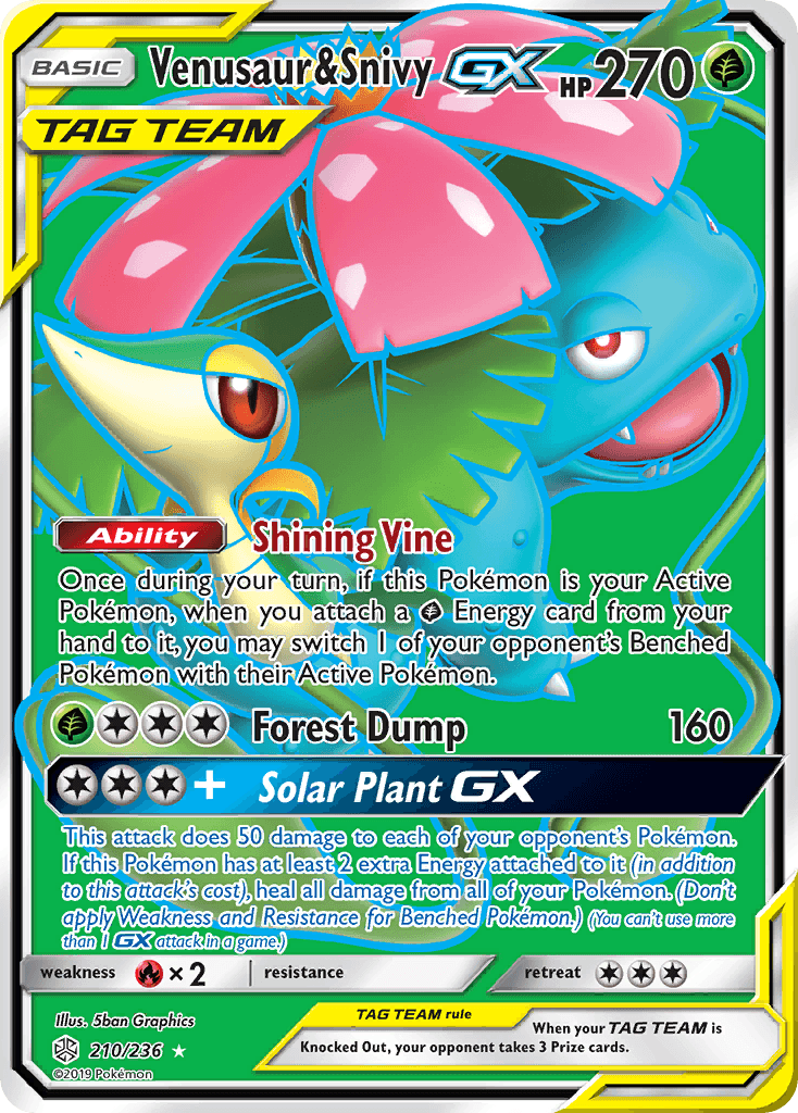 Venusaur & Snivy-GX, Cosmic Eclipse 210