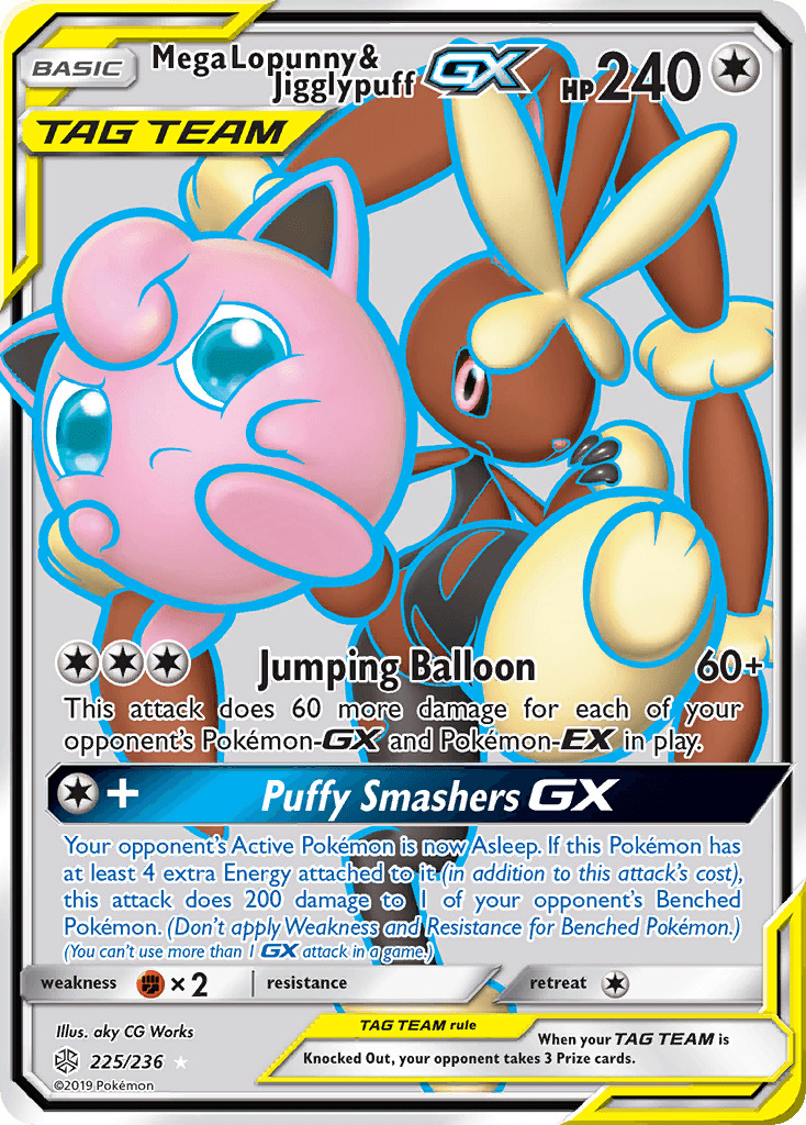 Mega Lopunny & Jigglypuff-GX, Cosmic Eclipse 225