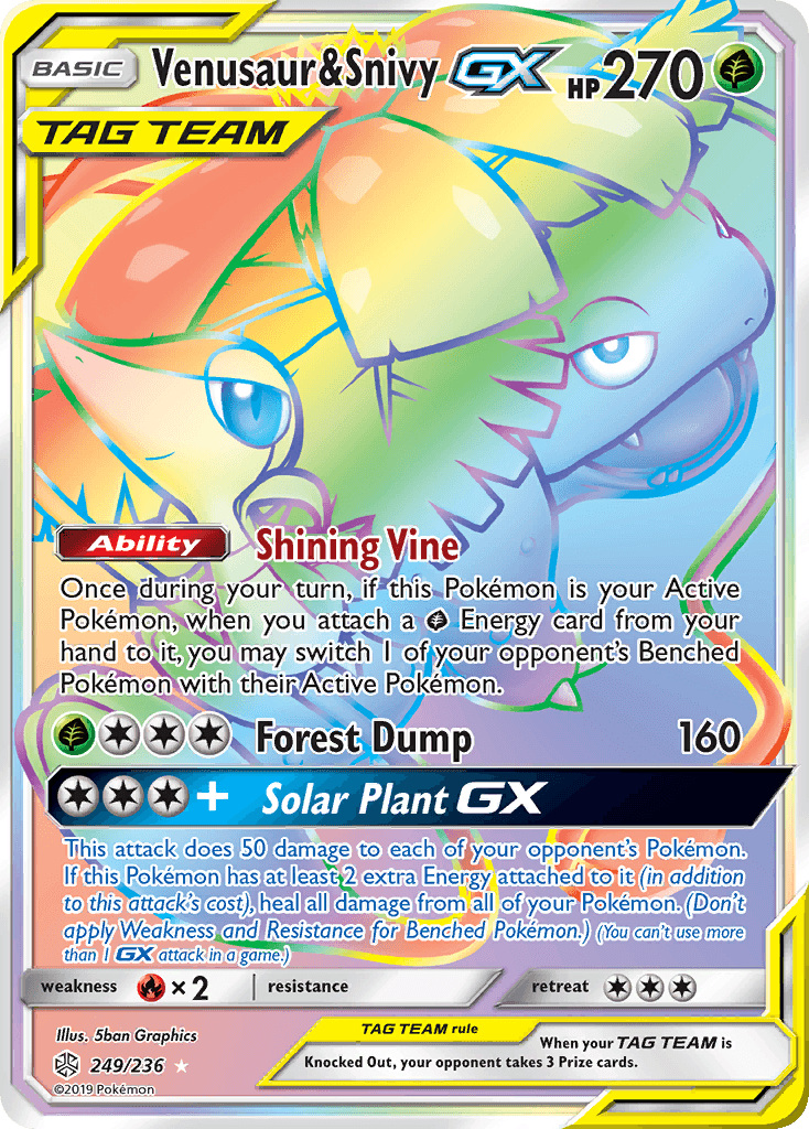 Venusaur & Snivy-GX, Cosmic Eclipse 249