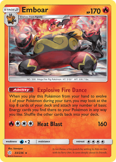 Emboar, Cosmic Eclipse 33