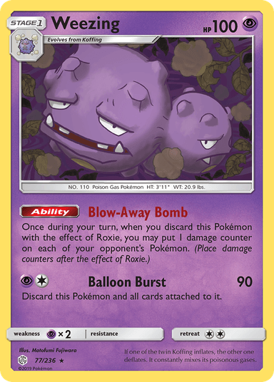Weezing, Cosmic Eclipse 77