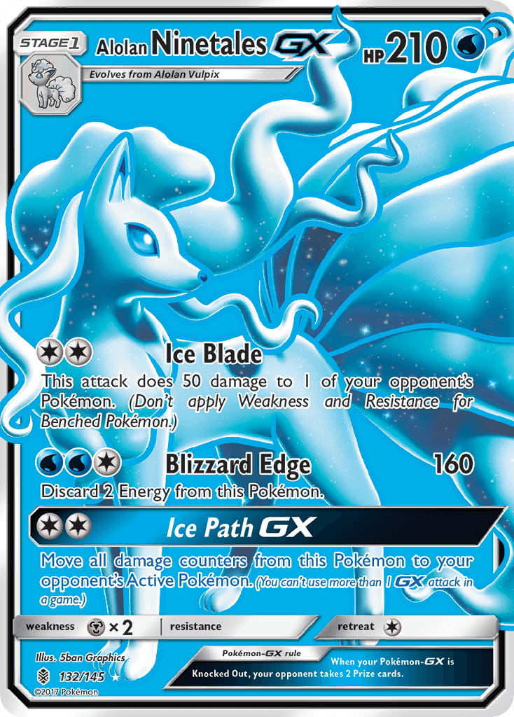 Alolan Ninetales-GX, Guardians Rising 132