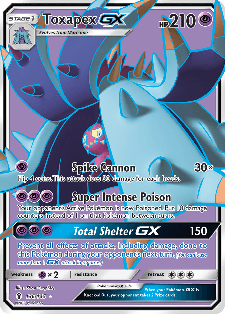 Toxapex-GX, Guardians Rising 136