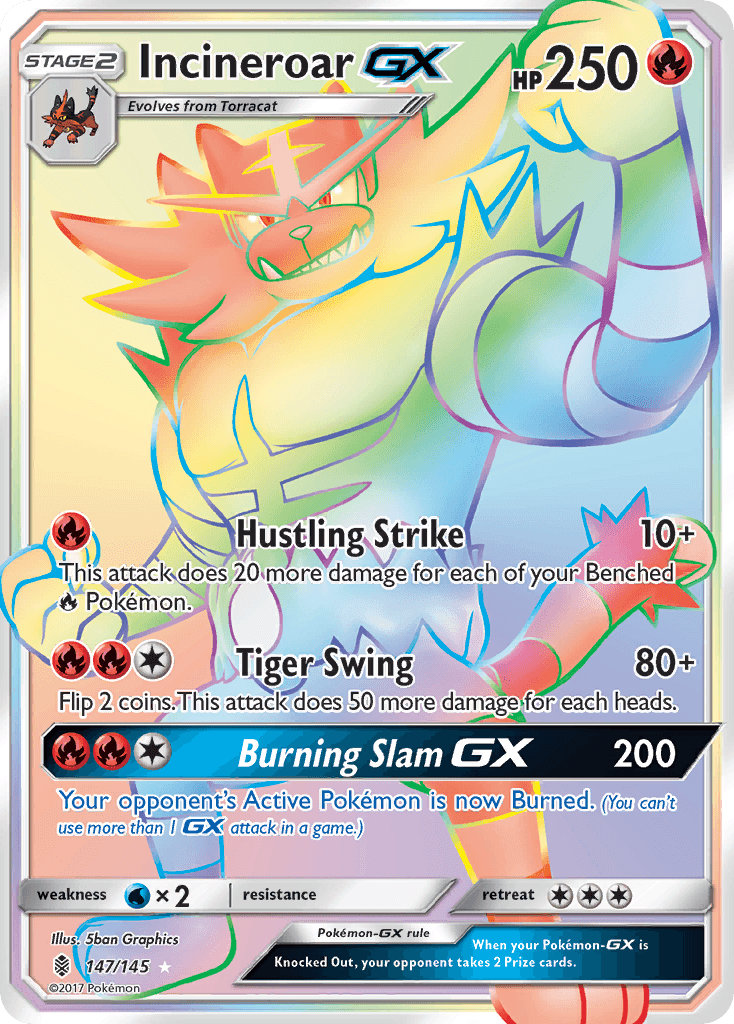 Incineroar-GX, Guardians Rising 147