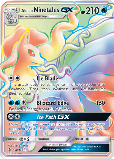 Alolan Ninetales-GX, Guardians Rising 150