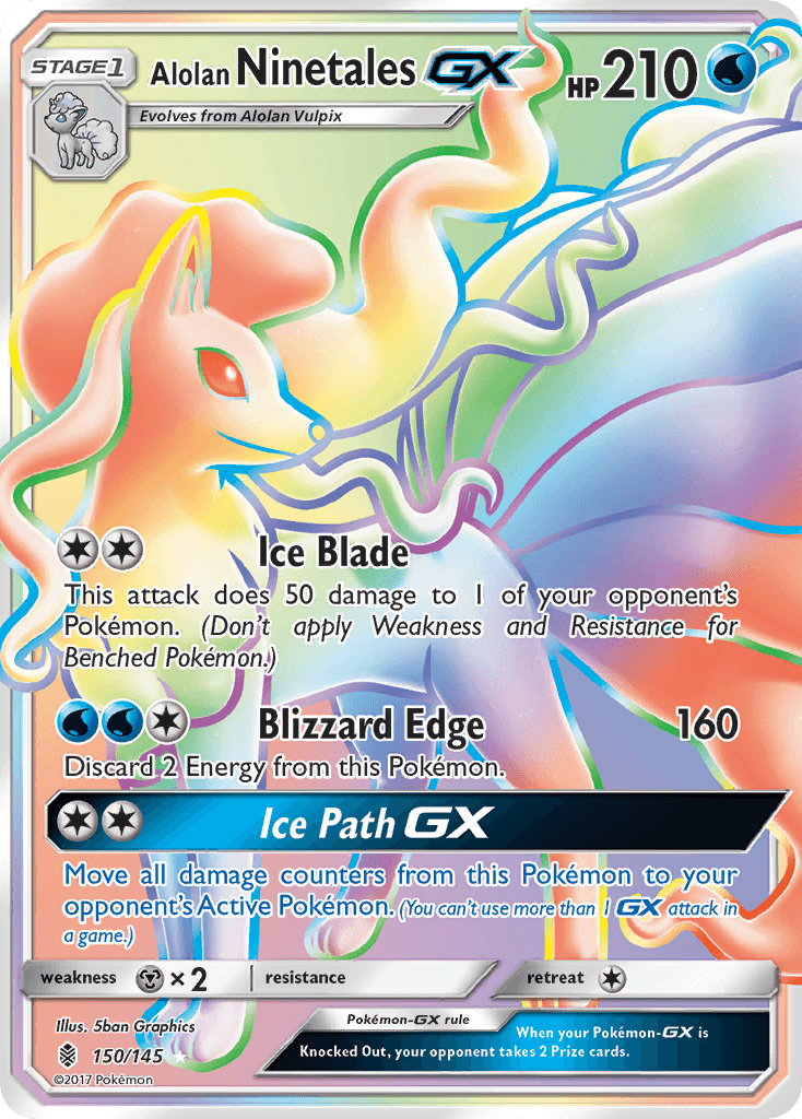 Alolan Ninetales-GX, Guardians Rising 150