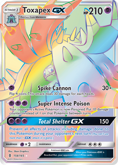 Toxapex-GX, Guardians Rising 154