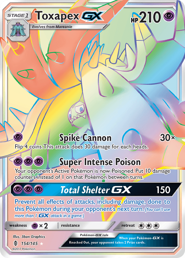 Toxapex-GX, Guardians Rising 154
