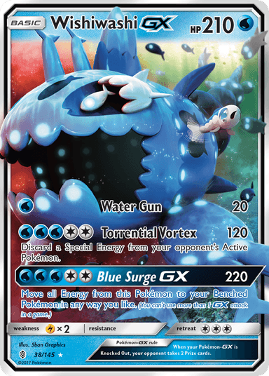 Wishiwashi-GX, Guardians Rising 38